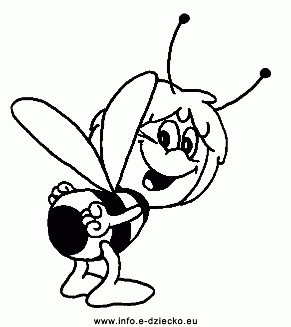 Pszczółka Maja kolorowanki